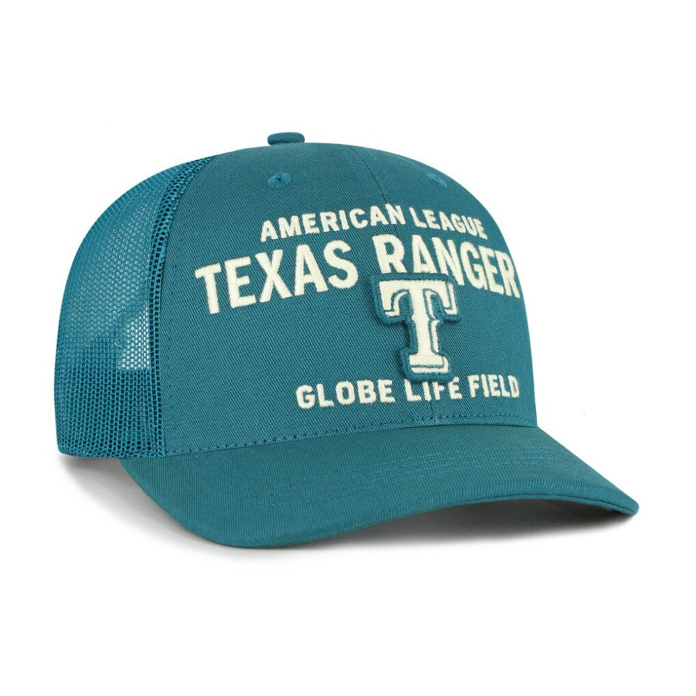 Texas Rangers Contemporary Hitch Adjustable Trucker Hat - Teal | 47 brand