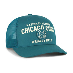 Chicago Cubs Contemporary Hitch Adjustable Trucker Hat - Teal | 47 brand