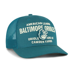 Baltimore Orioles Contemporary Hitch Adjustable Trucker Hat - Teal | 47 brand