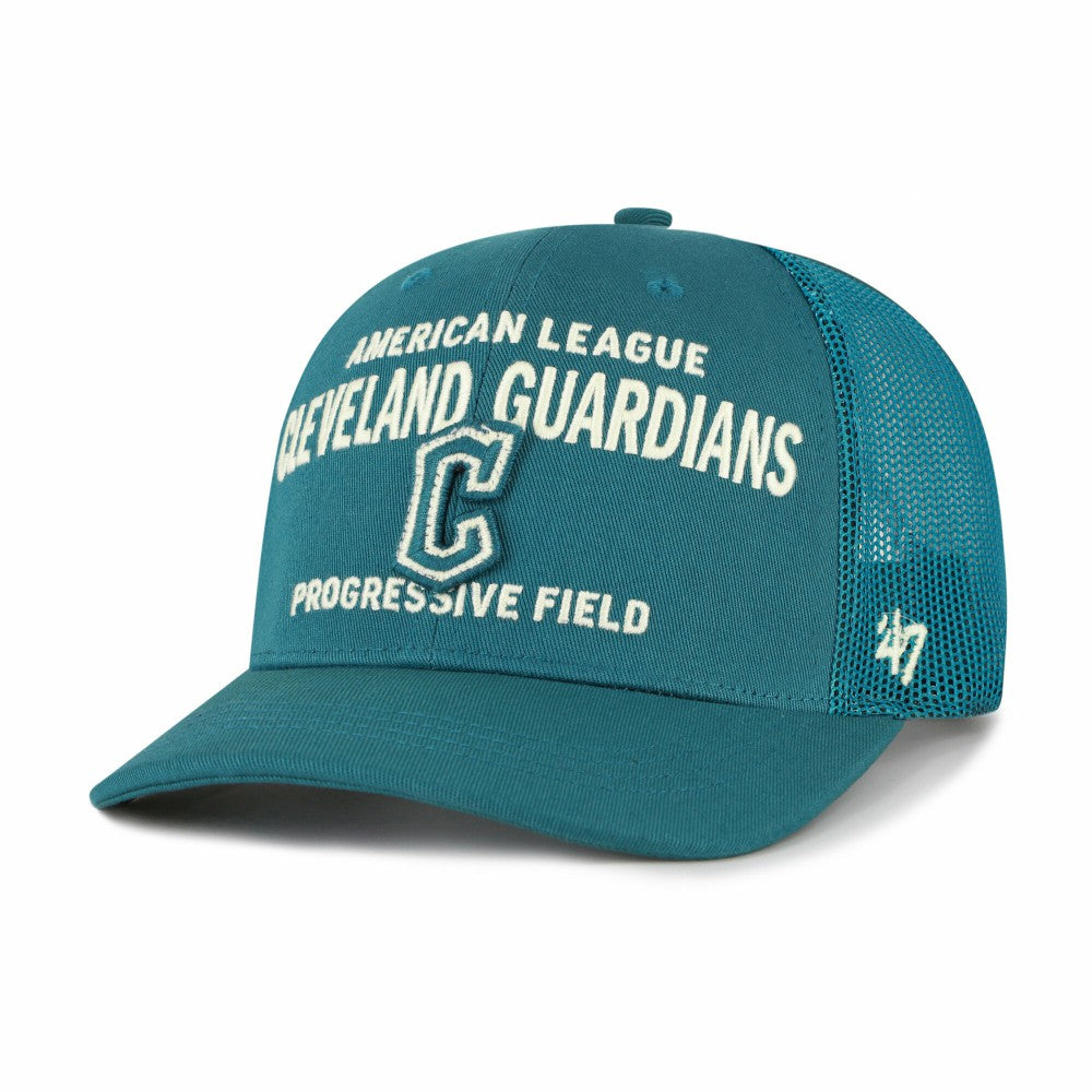 Cleveland Guardians Contemporary Hitch Adjustable Trucker Hat - Teal | 47 brand