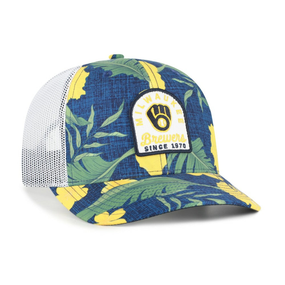 Milwaukee Brewers Beachside Adjustable Trucker Hat - Navy | 47 brand