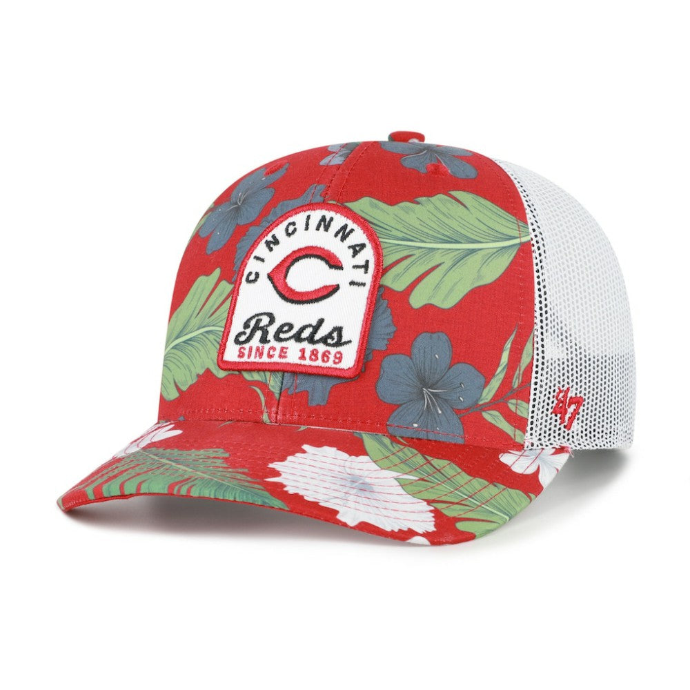 Cincinnati Reds Beachside Adjustable Trucker Hat - Red | 47 brand