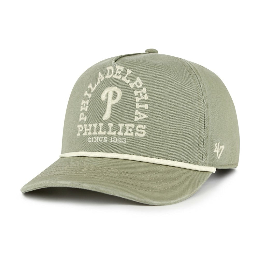 Philadelphia Phillies Canyon Ranchero Hitch Adjustable Hat - Olive | 47 brand