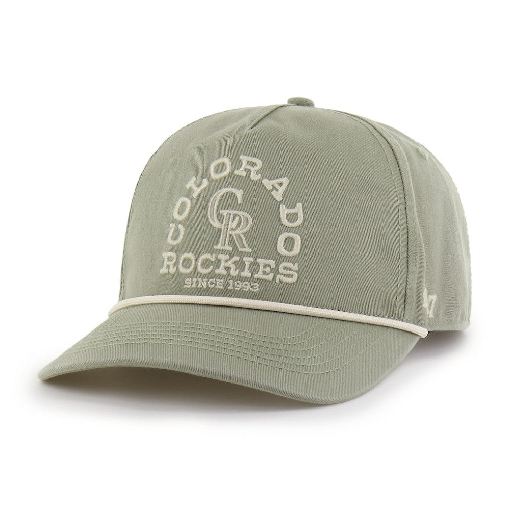 Colorado Rockies Canyon Ranchero Hitch Adjustable Hat - Olive | 47 brand