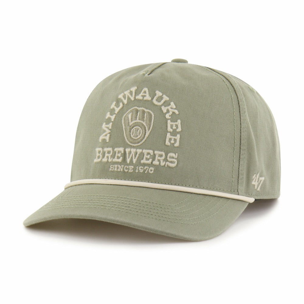 Milwaukee Brewers Canyon Ranchero Hitch Adjustable Hat - Olive | 47 brand