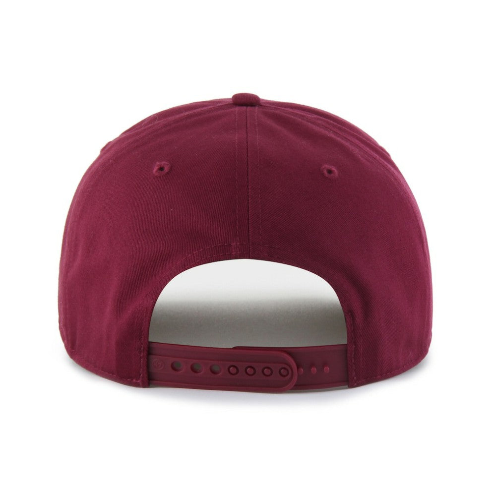 Philadelphia Phillies Cooperstown Break Wood Suede Hitch Adjustable Hat - Burgundy/Brown | 47 brand