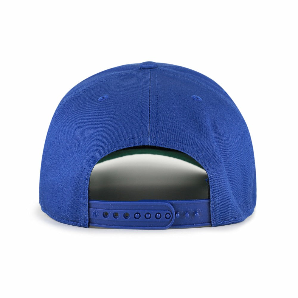 Kansas City Royals Cooperstown Break Wood Suede Hitch Adjustable Hat - Royal/Brown | 47 brand