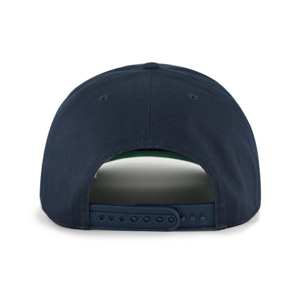 San Diego Padres Cooperstown Break Wood Suede Hitch Adjustable Hat - Navy/Brown | 47 brand