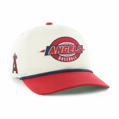 Los Angeles Angels Frame Out Hitch Adjustable Hat - Natural/Red | 47 brand