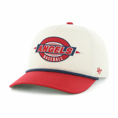 Los Angeles Angels Frame Out Hitch Adjustable Hat - Natural/Red | 47 brand