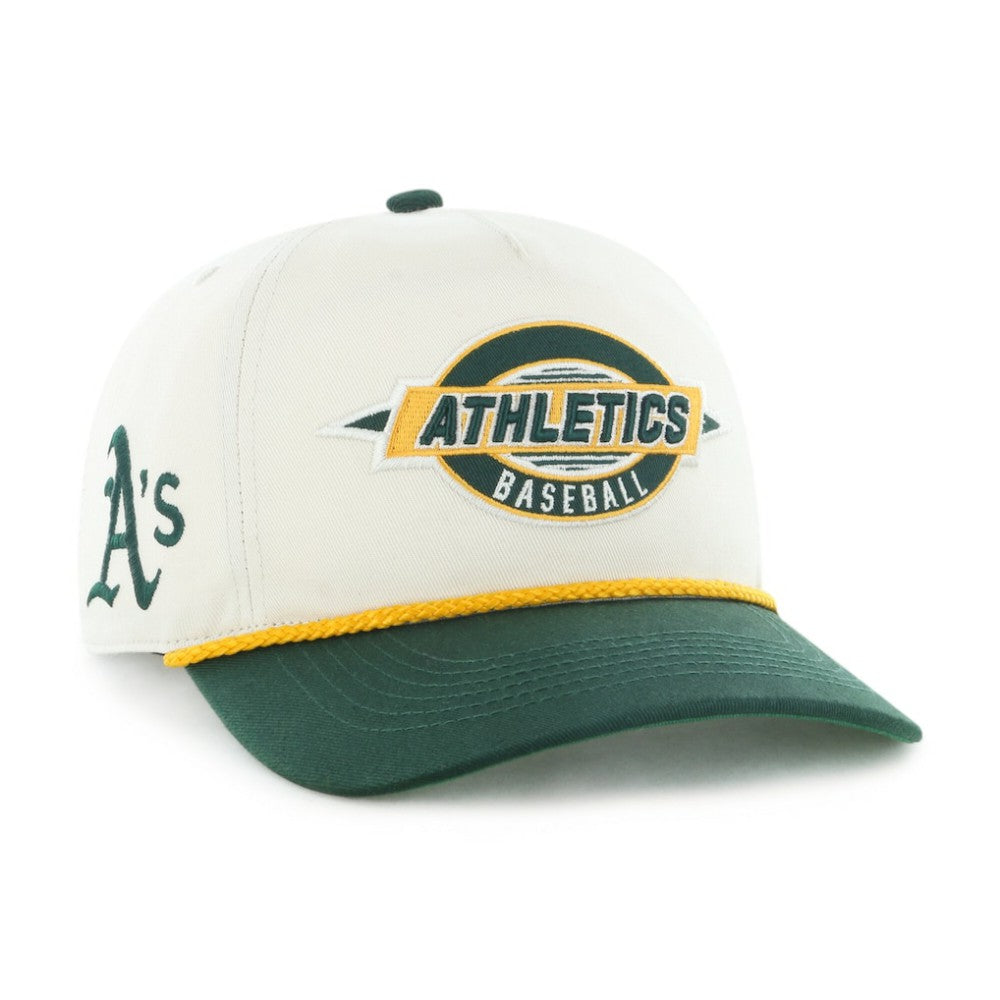 Athletics Frame Out Hitch Adjustable Hat - Natural/Green | 47 brand