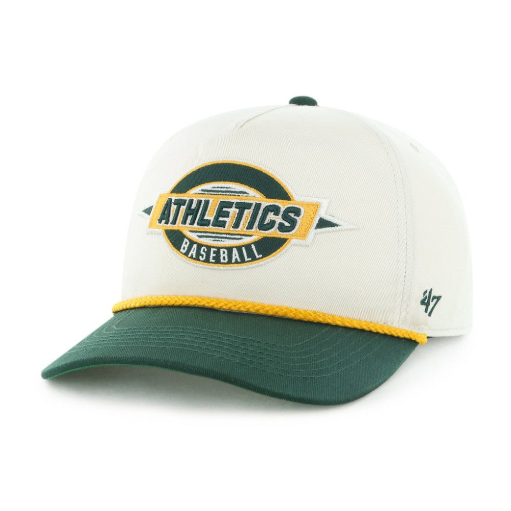 Athletics Frame Out Hitch Adjustable Hat - Natural/Green | 47 brand