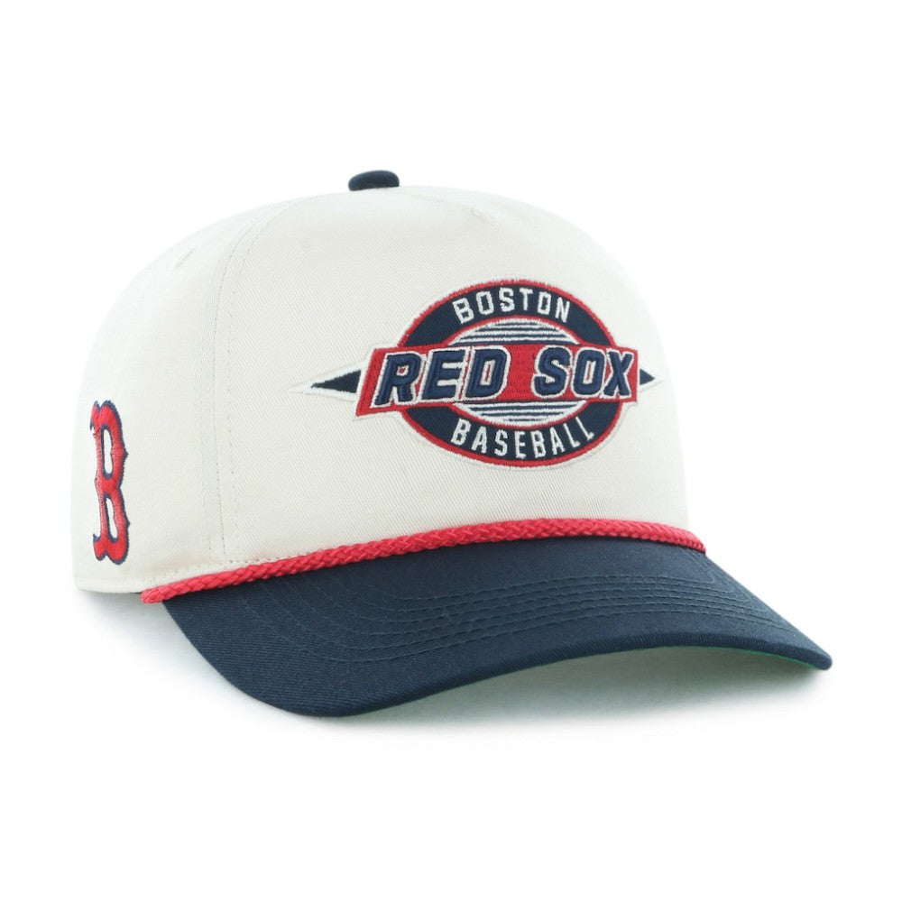 Boston Red Sox Frame Out Hitch Adjustable Hat - Natural/Navy | 47 brand
