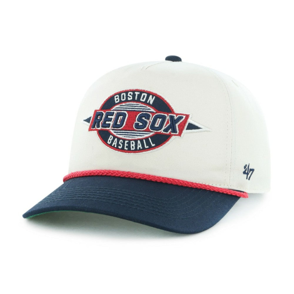 Boston Red Sox Frame Out Hitch Adjustable Hat - Natural/Navy | 47 brand