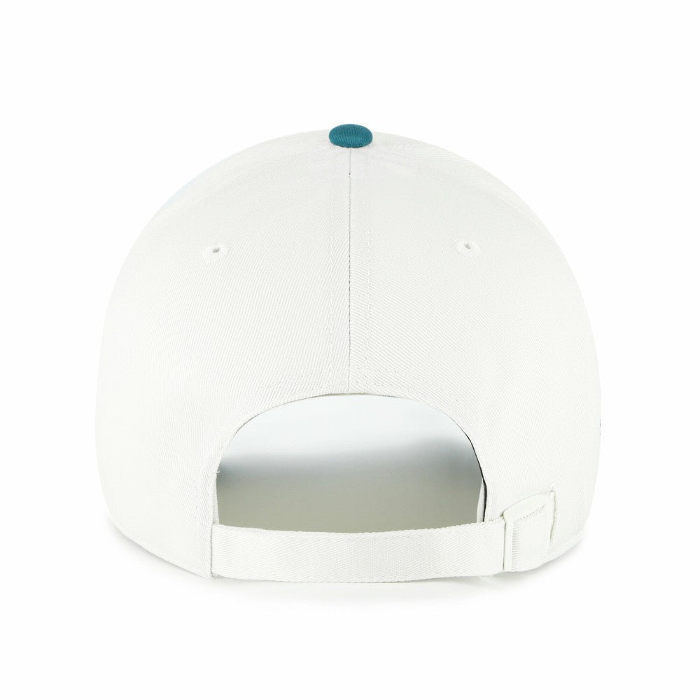 Miami Marlins Contemporary Tonal Clean Up Adjustable Hat - White/Teal | 47 brand