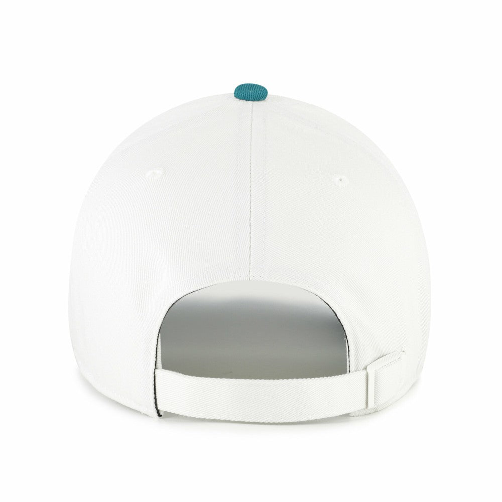 Cleveland Guardians Contemporary Tonal Clean Up Adjustable Hat - White/Teal | 47 brand