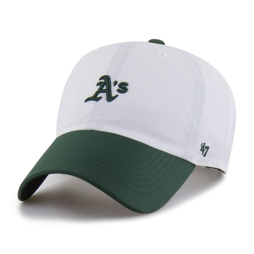 Athletics Vista Mini Clean Up brrr° Adjustable Hat - White/Green | 47 brand