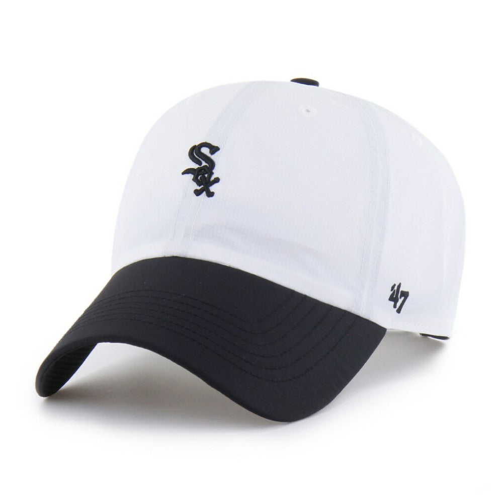 Chicago White Sox Vista Mini Clean Up brrr° Adjustable Hat - White/Black | 47 brand