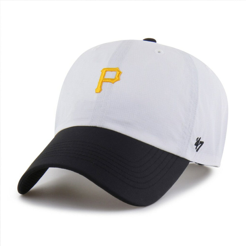 Pittsburgh Pirates Vista Mini Clean Up brrr° Adjustable Hat - White/Black | 47 brand