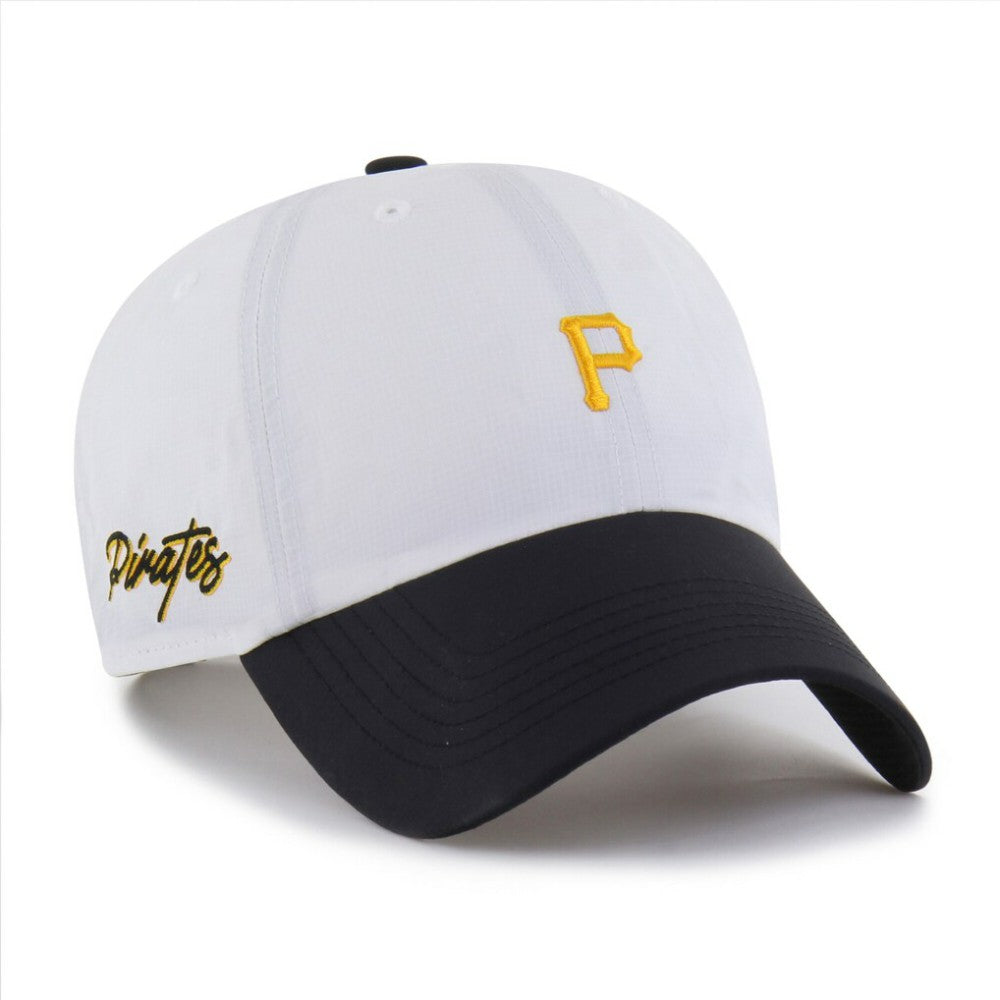 Pittsburgh Pirates Vista Mini Clean Up brrr° Adjustable Hat - White/Black | 47 brand