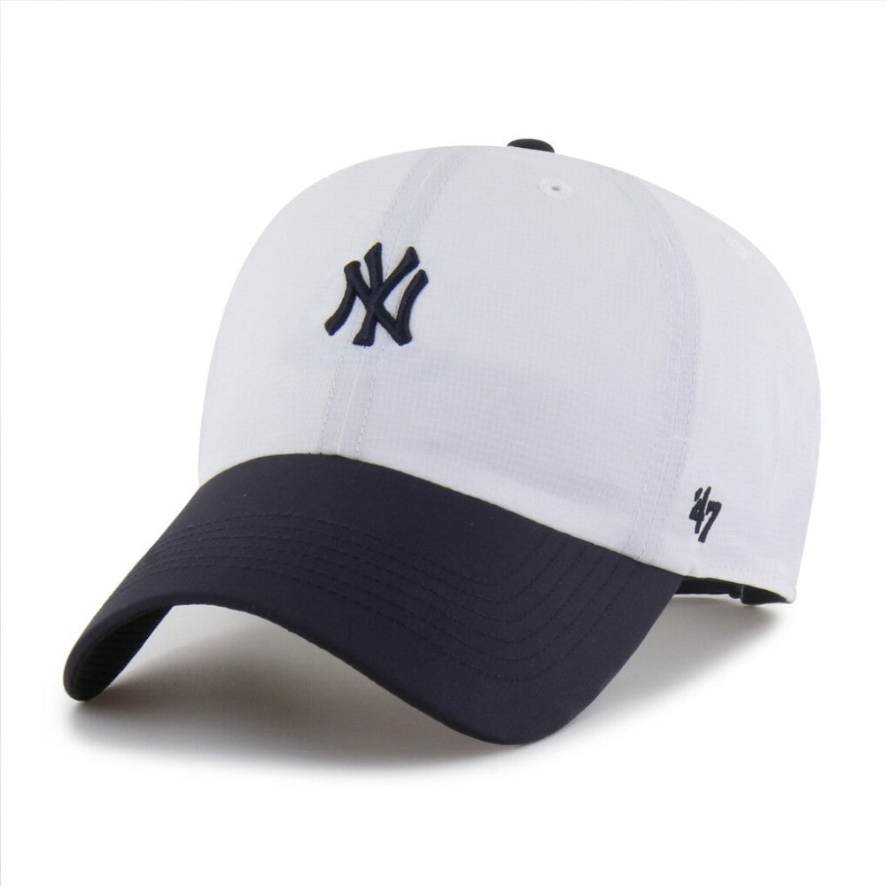 New York Yankees Vista Mini Clean Up brrr° Adjustable Hat - White/Navy | 47 brand