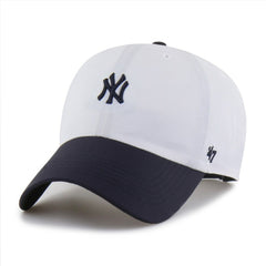 New York Yankees Vista Mini Clean Up brrr° Adjustable Hat - White/Navy | 47 brand