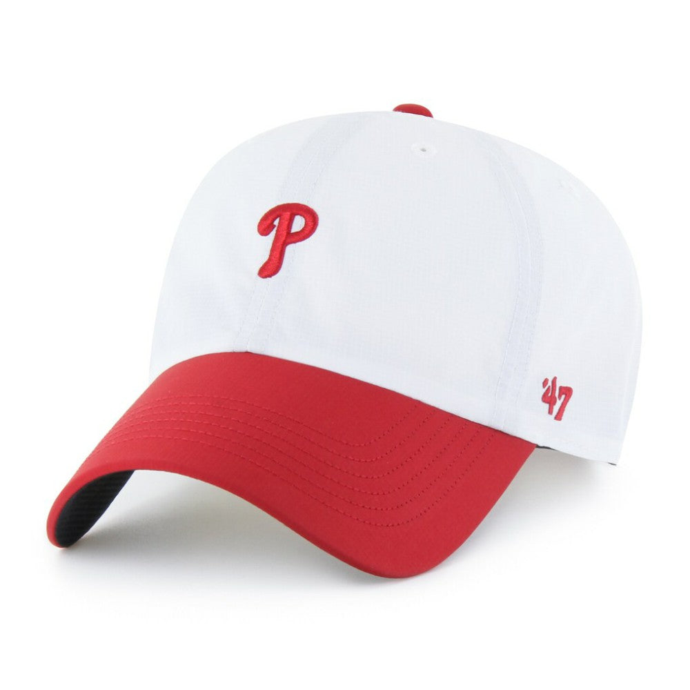Philadelphia Phillies Vista Mini Clean Up brrr° Adjustable Hat - White/Red | 47 brand