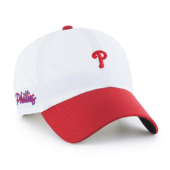 Philadelphia Phillies Vista Mini Clean Up brrr° Adjustable Hat - White/Red | 47 brand