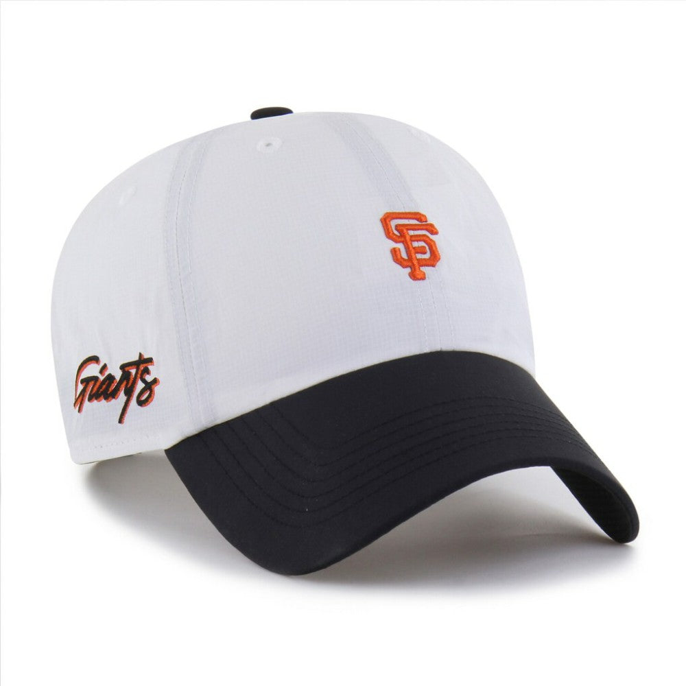San Francisco Giants Vista Mini Clean Up brrr° Adjustable Hat - White/Black | 47 brand