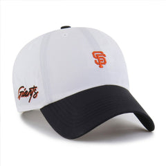 San Francisco Giants Vista Mini Clean Up brrr° Adjustable Hat - White/Black | 47 brand