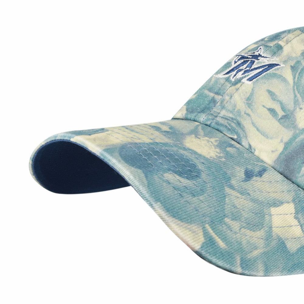 Miami Marlins Women's Gardenia Clean Up Adjustable Hat - Blue | 47 brand
