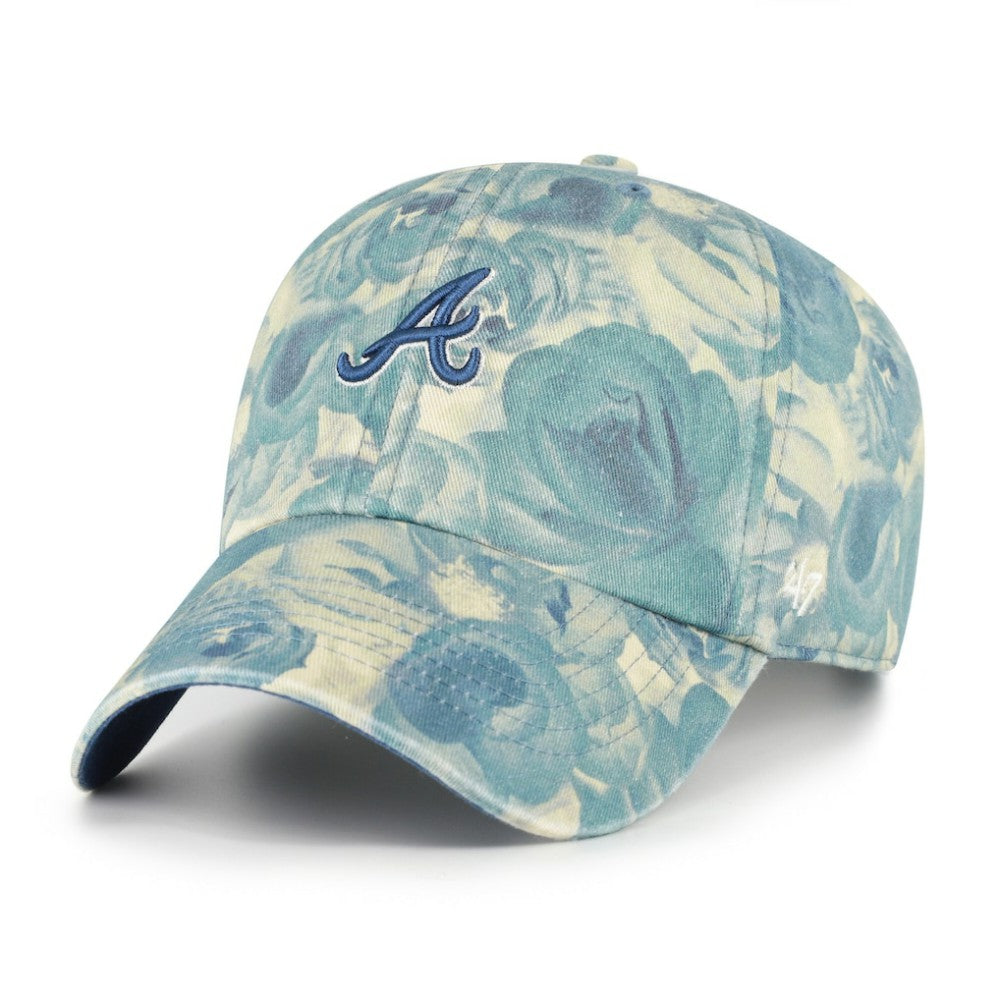 Atlanta Braves Women's Gardenia Clean Up Adjustable Hat - Blue | 47 brand
