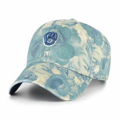 Milwaukee Brewers Women's Gardenia Clean Up Adjustable Hat - Blue | 47 brand