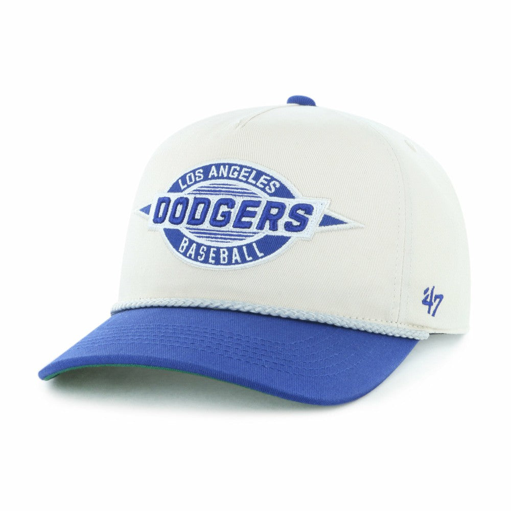 Los Angeles Dodgers Youth Frame Out Hitch Adjustable Hat - Natural/Royal | 47 brand