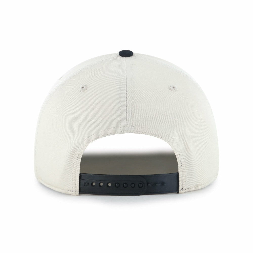 Miami Marlins Youth Frame Out Hitch Adjustable Hat - Natural/Black | 47 brand