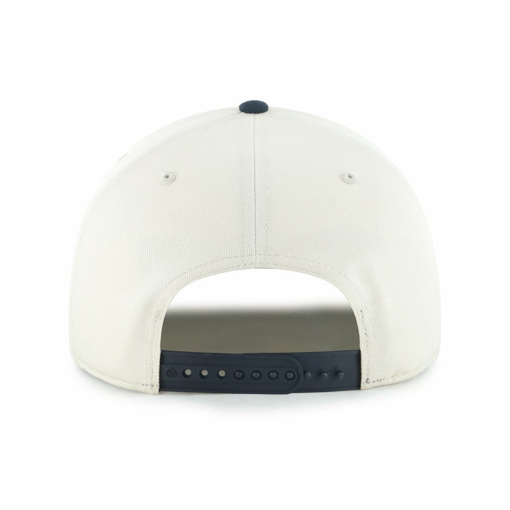 Milwaukee Brewers Youth Frame Out Hitch Adjustable Hat - Natural/Navy | 47 brand