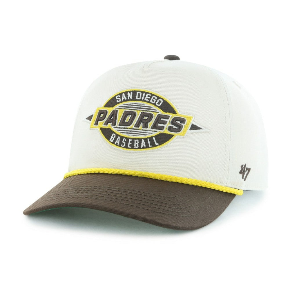 San Diego Padres Youth Frame Out Hitch Adjustable Hat - Natural/Brown | 47 brand