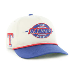Texas Rangers Youth Frame Out Hitch Adjustable Hat - Natural/Royal | 47 brand