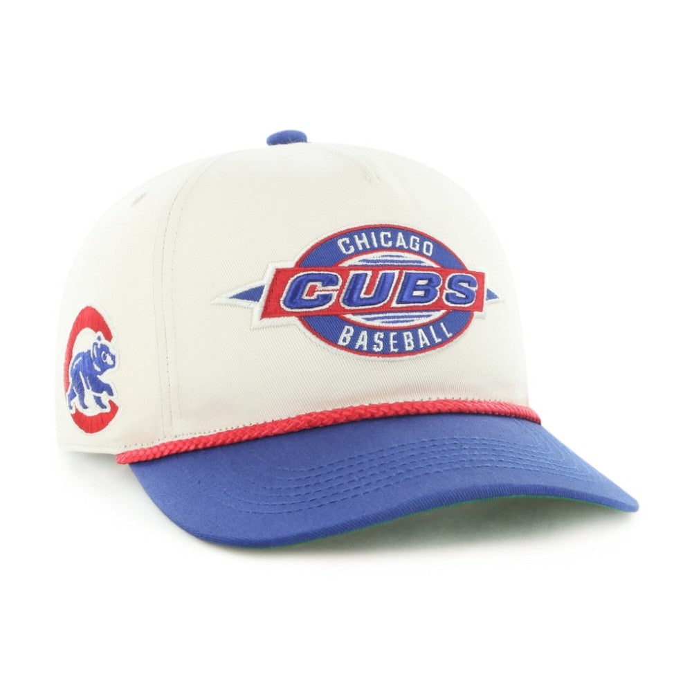 Chicago Cubs Youth Frame Out Hitch Adjustable Hat - Natural/Royal | 47 brand
