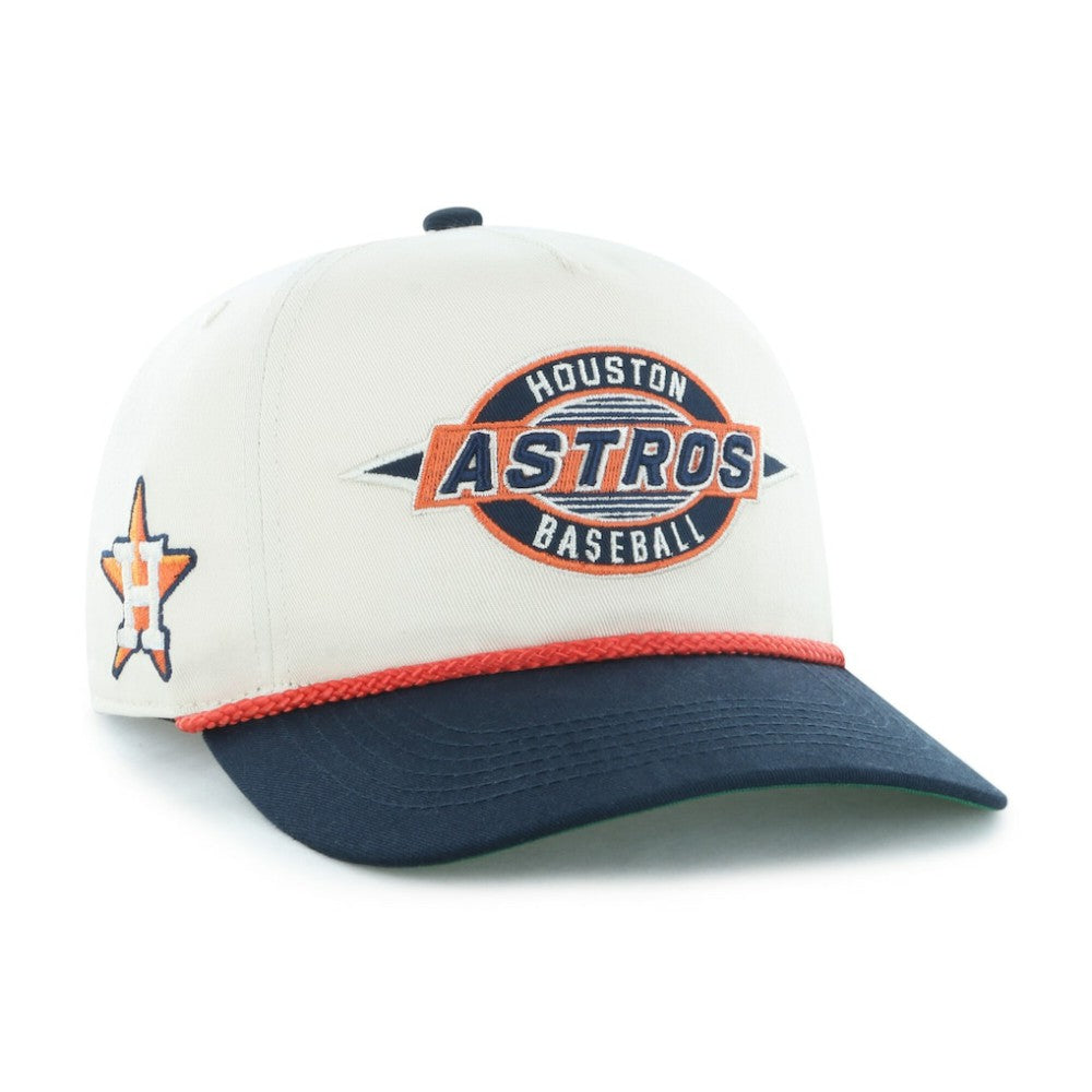 Houston Astros Youth Frame Out Hitch Adjustable Hat - Natural/Navy | 47 brand