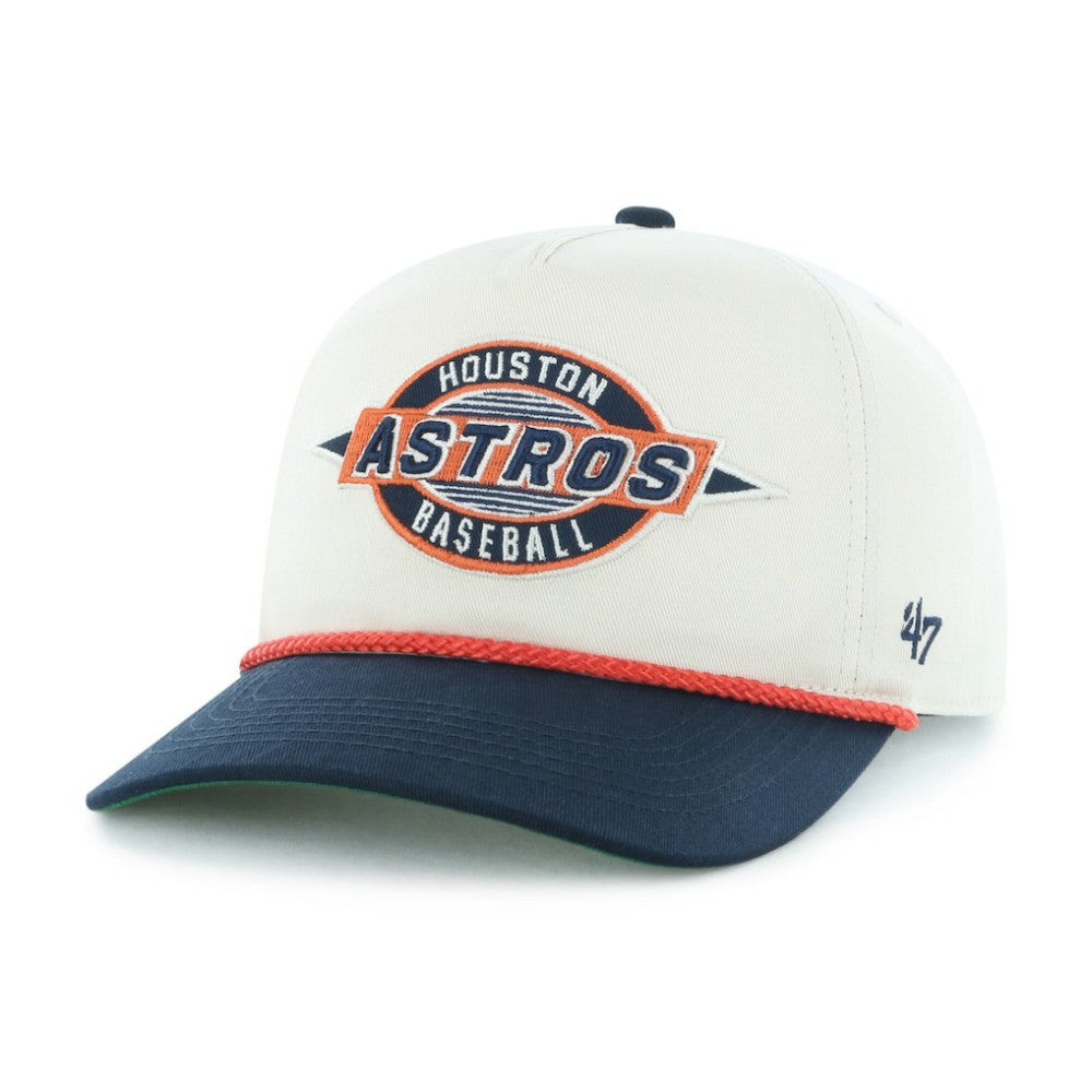 Houston Astros Youth Frame Out Hitch Adjustable Hat - Natural/Navy | 47 brand