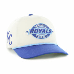 Kansas City Royals Youth Frame Out Hitch Adjustable Hat - Natural/Royal | 47 brand