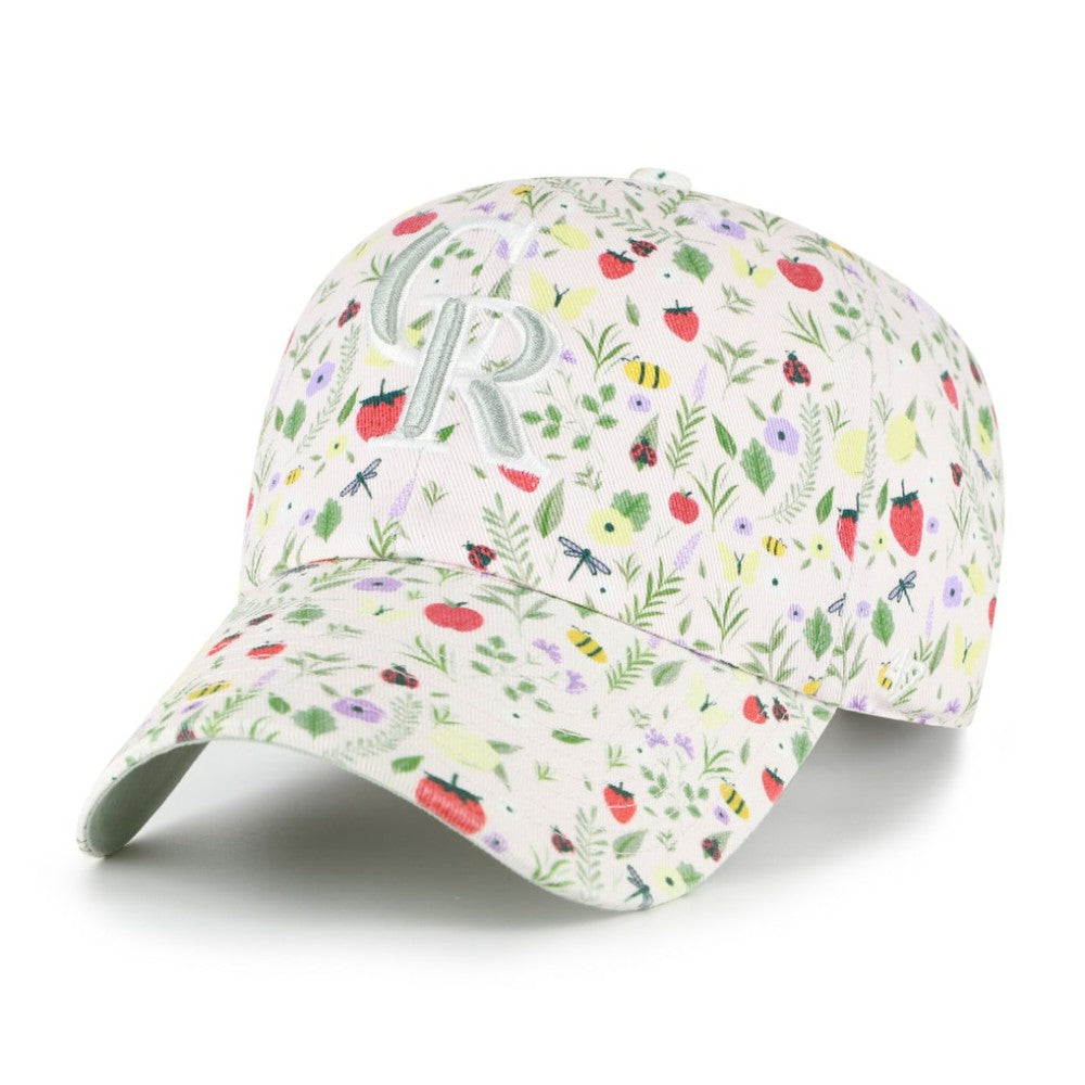 Colorado Rockies Girls Youth Posey Clean Up Adjustable Hat - Light Pink | 47 brand