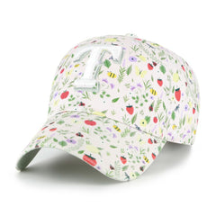 Texas Rangers Girls Youth Posey Clean Up Adjustable Hat - Light Pink | 47 brand