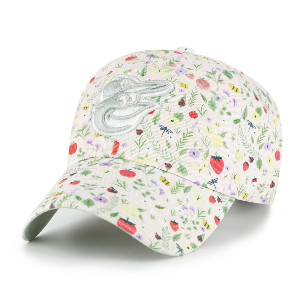 Baltimore Orioles Girls Youth Posey Clean Up Adjustable Hat - Light Pink | 47 brand