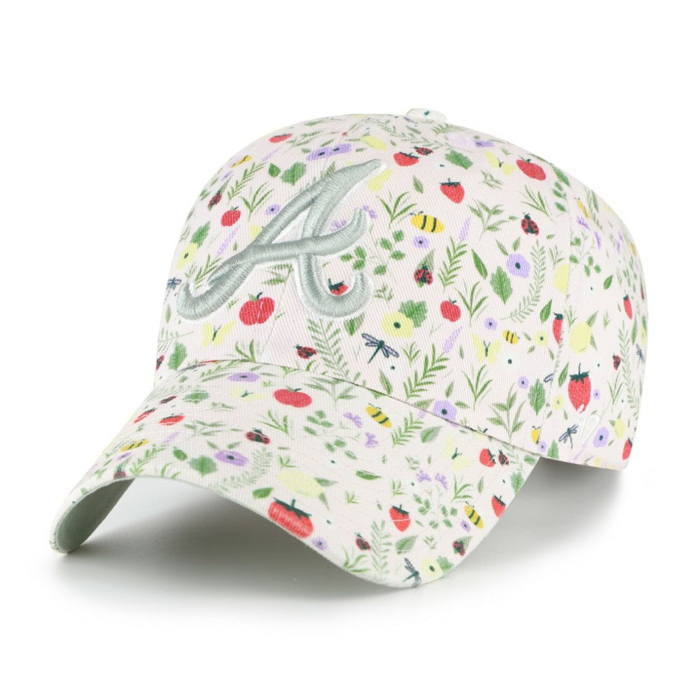 Atlanta Braves Girls Youth Posey Clean Up Adjustable Hat - Light Pink | 47 brand