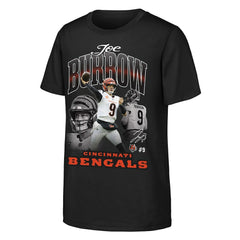Joe Burrow Cincinnati Bengals Outerstuff Youth Triple Pic T-Shirt - Black online