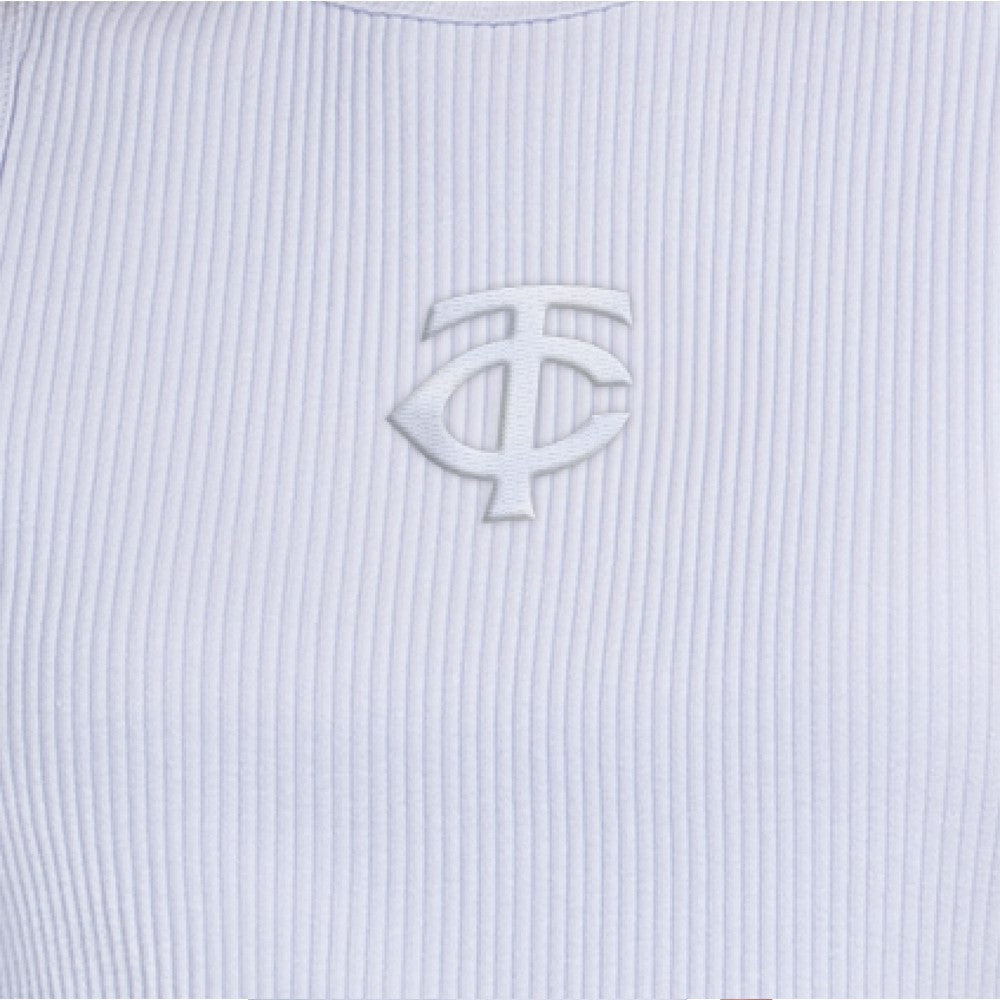 Minnesota Twins Starter Women's Pastels Ribbed Tank Top - Light Blue