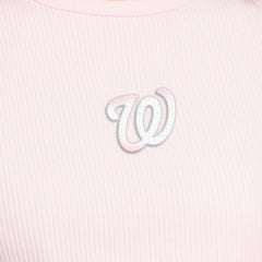 Washington Nationals Starter Women's Pastels Ribbed Tank Top - Light Pink