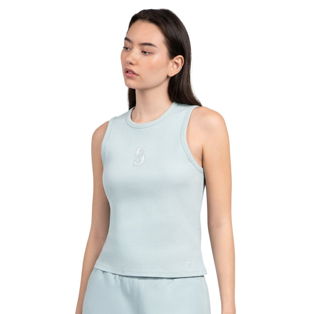 Seattle Mariners Starter Women's Pastels Ribbed Tank Top - Mint